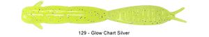 JÉ WORM 2.4" 129 - GLOW CHARTREUSE SILVER