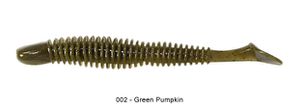 BUBBLING SHAD 4" 002 - GREEN PUMPKIN