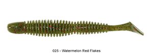BUBBLING SHAD 4" 025 - WATERMELON RED FLAKE