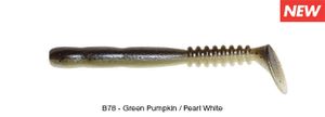 ROCKVIBE SHAD 2" B78 - GREEN PUMPKIN PEARL WHITE