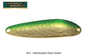 LIGHTNING WOBBLER 18 G 303 - HAMMERED GOLD GREEN