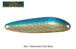 LIGHTNING WOBBLER 5 G 304 - HAMMERED GOLD BLUE