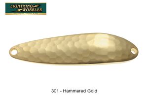 LIGHTNING WOBBLER 7 G 301 - HAMMERED GOLD