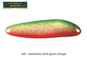 LIGHTNING WOBBLER 18 G 305 - HAMMERED GOLD GREEN ORANGE