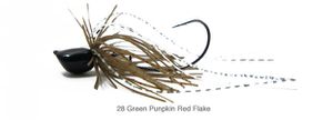 PDL BAIT FINESSE JIG 3.5 G 28 - GREEN PUMPKIN RED FLAKE