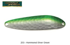 LIGHTNING WOBBLER 10 G 203 - HAMMERED SILVER GREEN