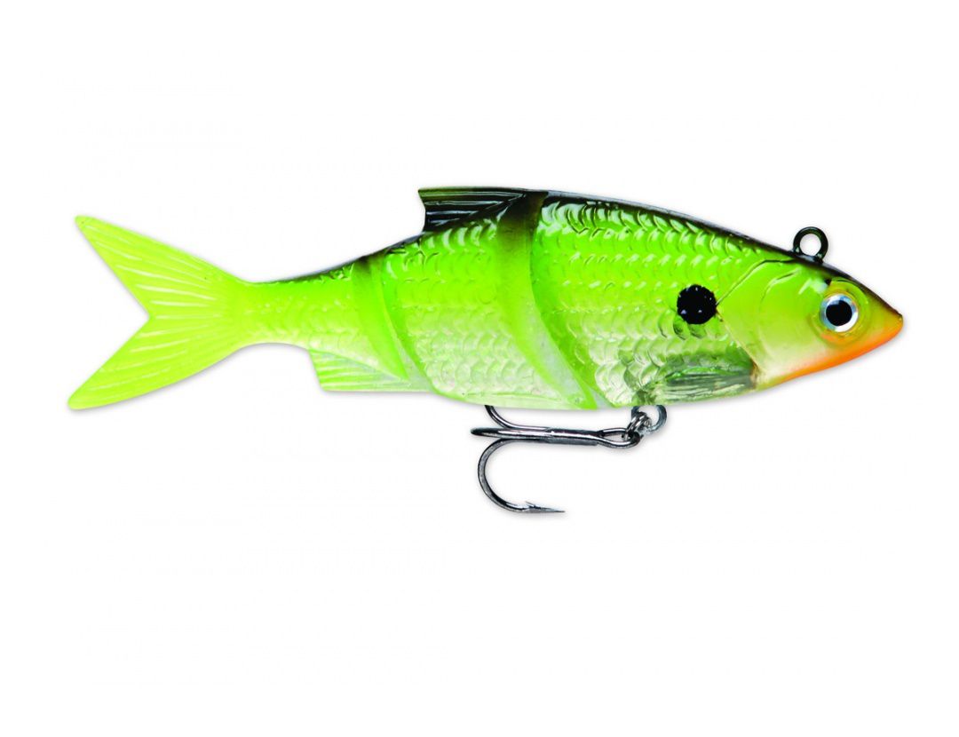 LIVE KICKIN’ SHAD LKSD03 CHARTREUSE SHAD