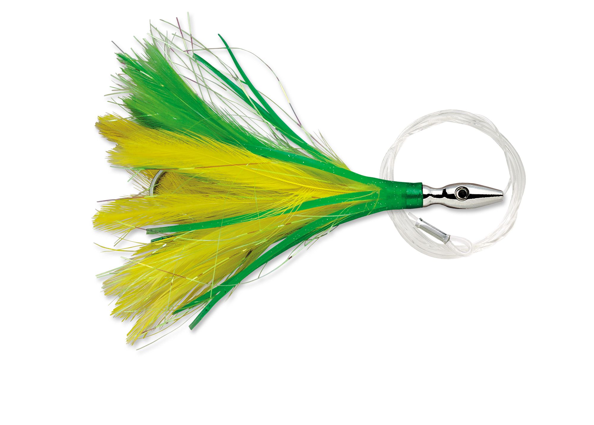 FLASH FEATHER RIGGED FFR04 YELLOW GREEN