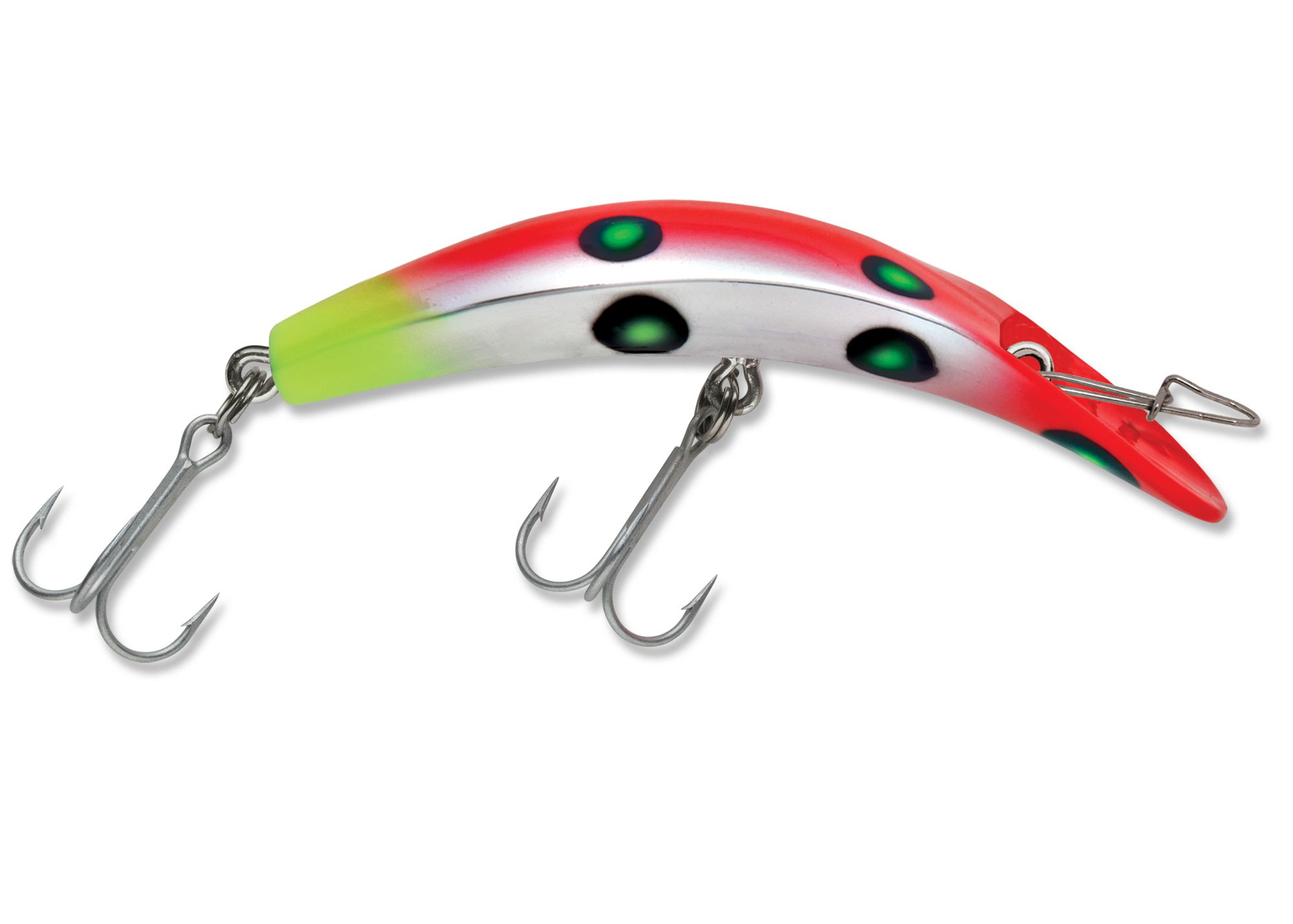 KWIKFISH XTREME (RATTLE) 5414-15X FLUORESCENT RED/CHARTREUSE UV