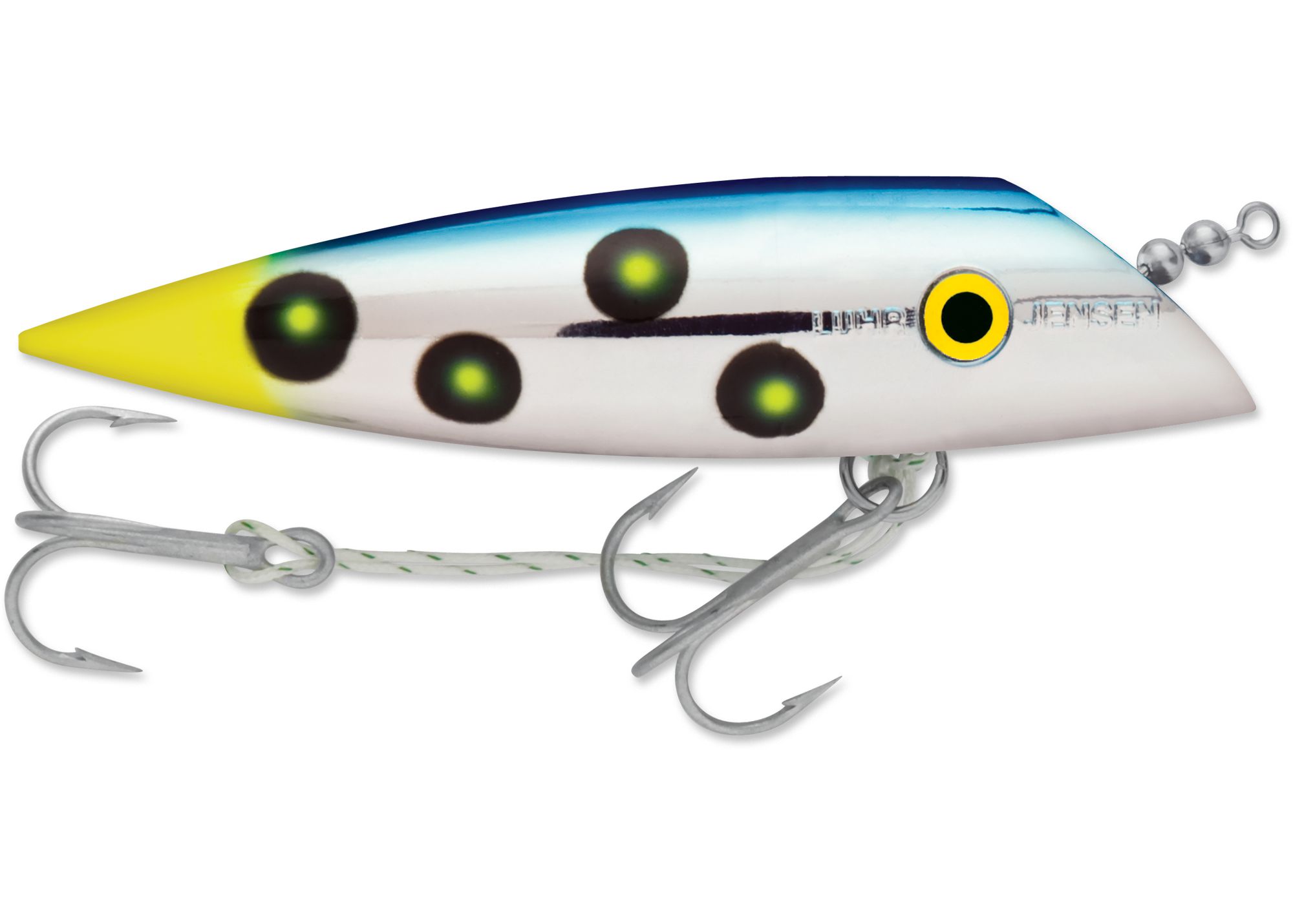 Luhr-Jensen Rattling J-Plug Salmon Lure (Everglo/Silver/Brilliant