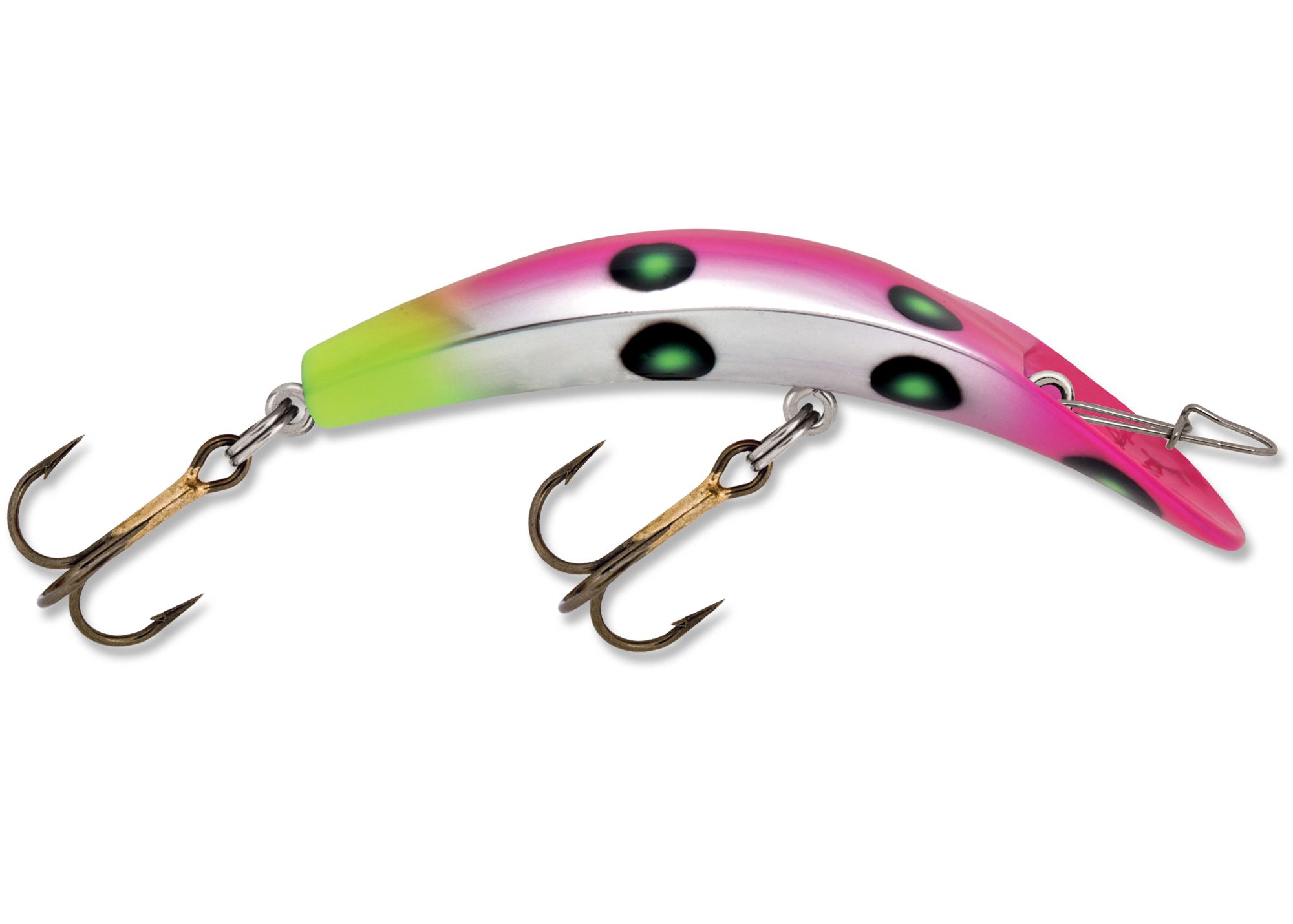 KWIKFISH XTREME (NON-RATTLE) 5413-9X FLUORESCENT PINK/CHARTREUSE UV