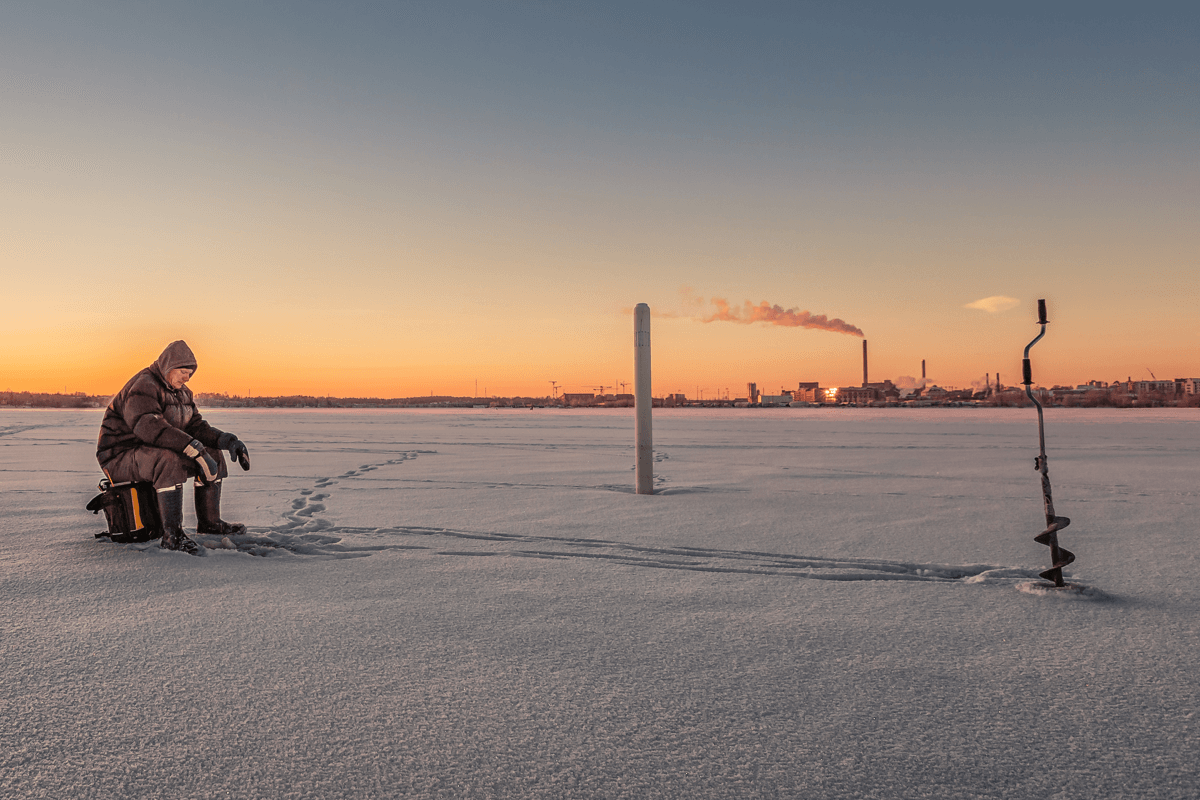 Ice fishing in Canada with John Johnson