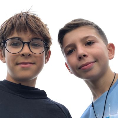 Timothé et Ethan Dignat et Bourdiec
