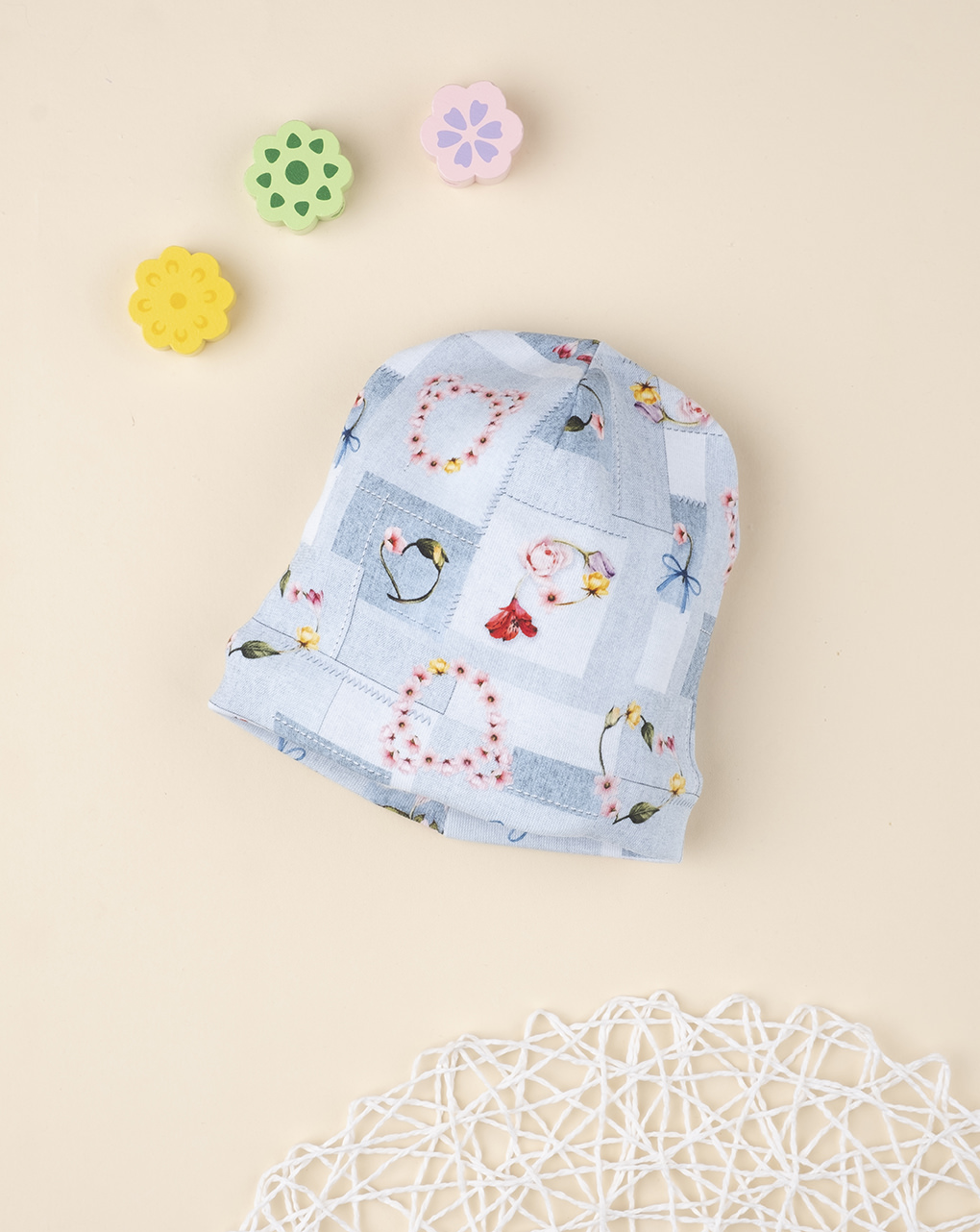 Kapuç me printe Prenatal - 1-9 Muaj, Shumëngjyrëshe