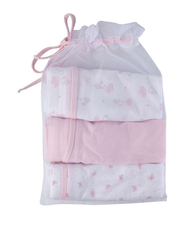 Set me 3 çanta pambuku organizuese, Prenatal - Rozë