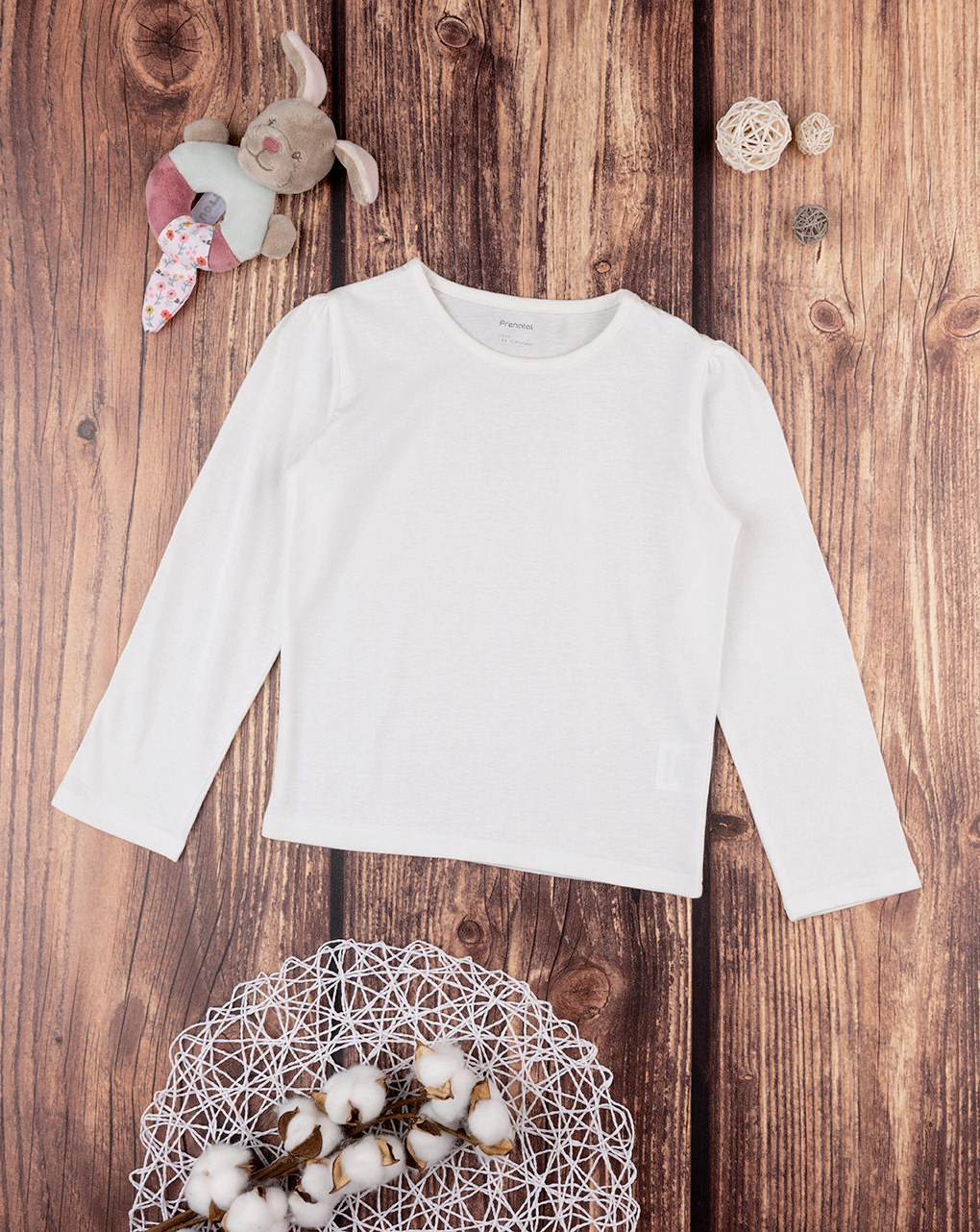 Bluzë bazike me mëngë të gjata, Prenatal - 2-3 Vjeç, Pana