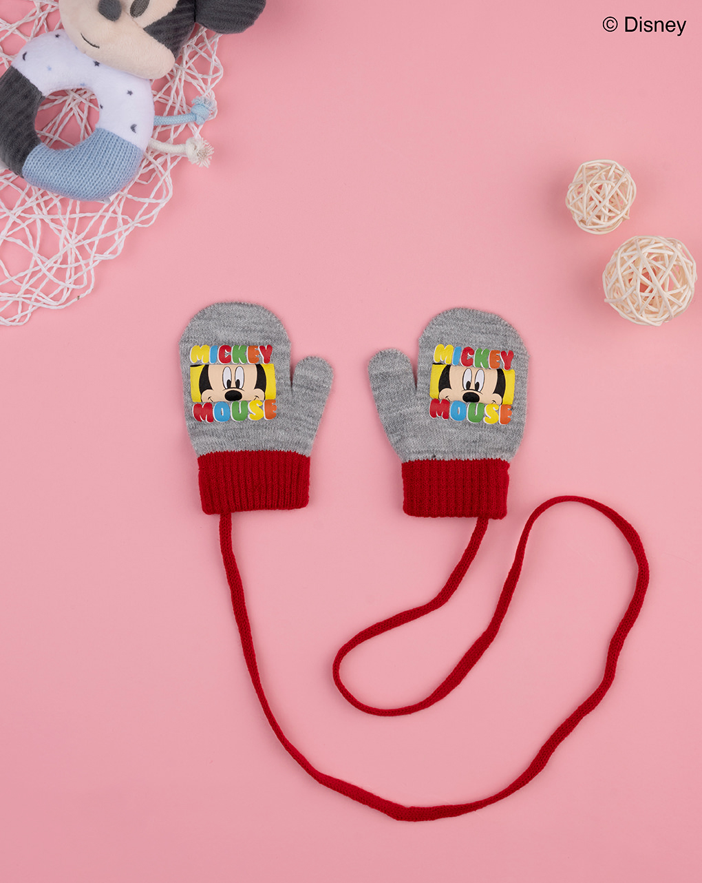 Doreza për djem 'Mickey Mouse', Prenatal - 1-12 Muaj, Gri