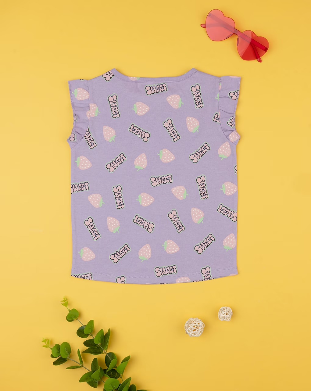 T-shirt për vajza me printe frutash, Prenatal