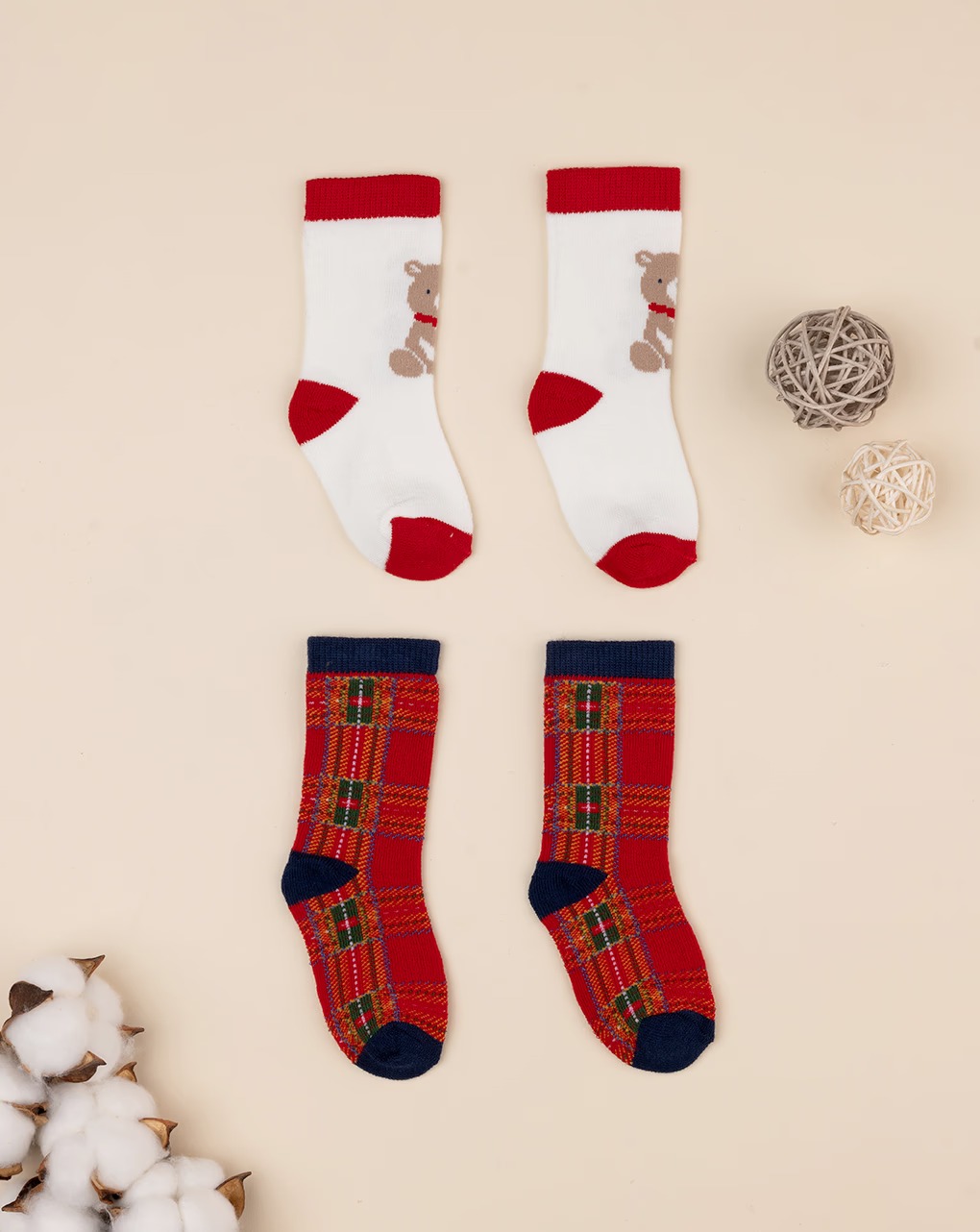 Çorape festive set me 2 palë, Prenatal