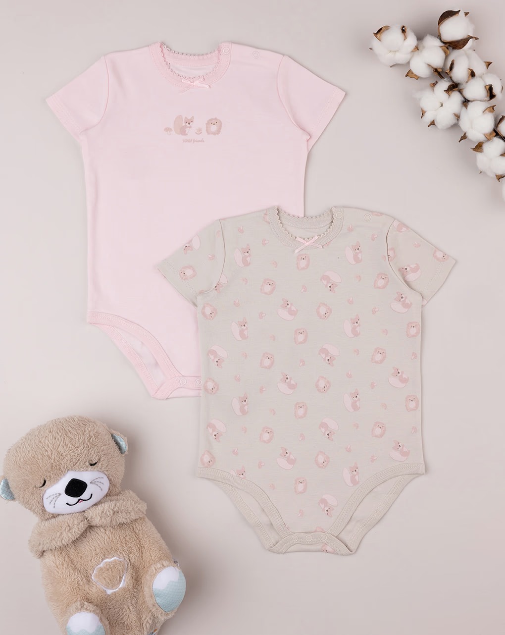 Badi set me 2 pjesë, Prenatal - 89-95 Cm, Rozë