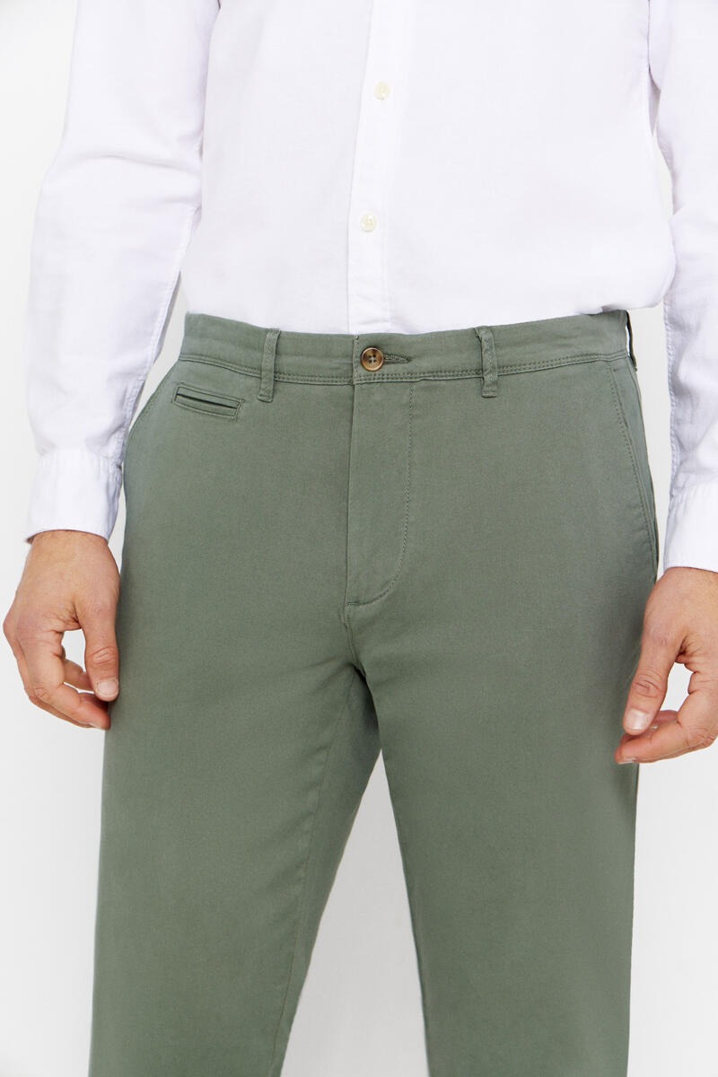 Pantallona chinos slim fit, Cortefiel