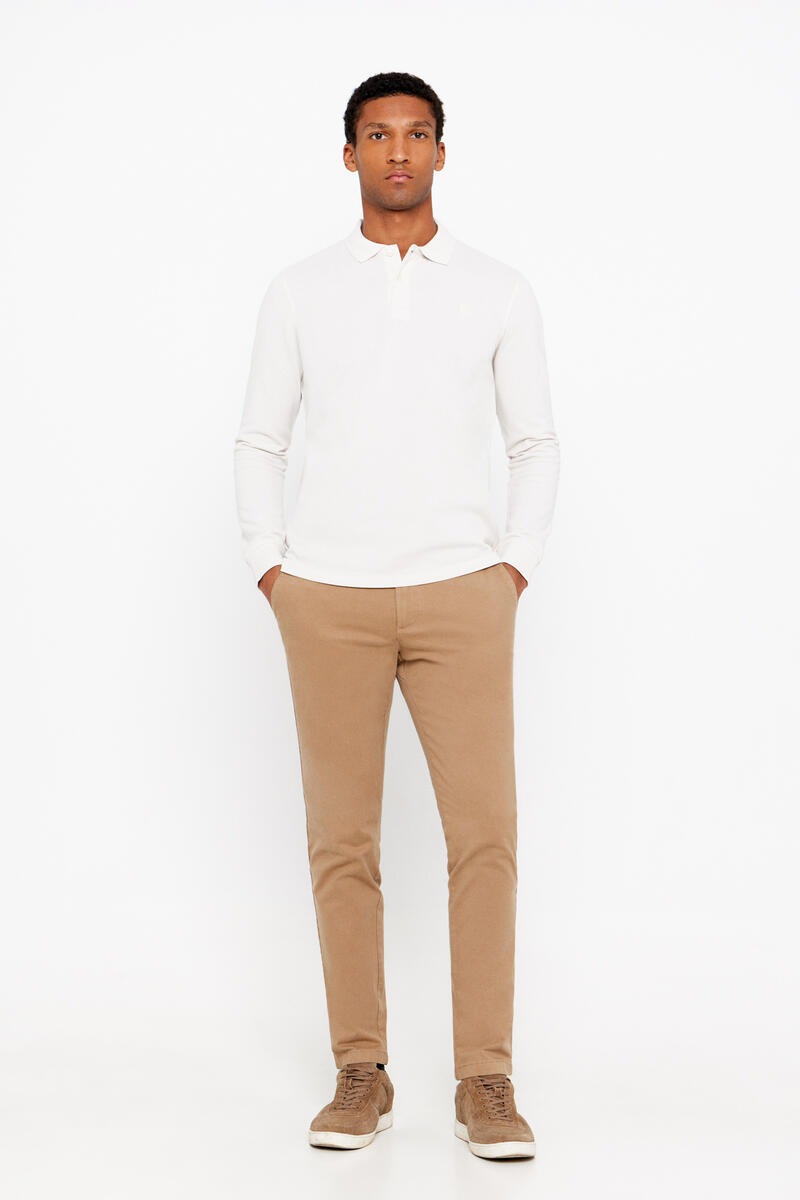 Pantallona chinos slim fit, Cortefiel