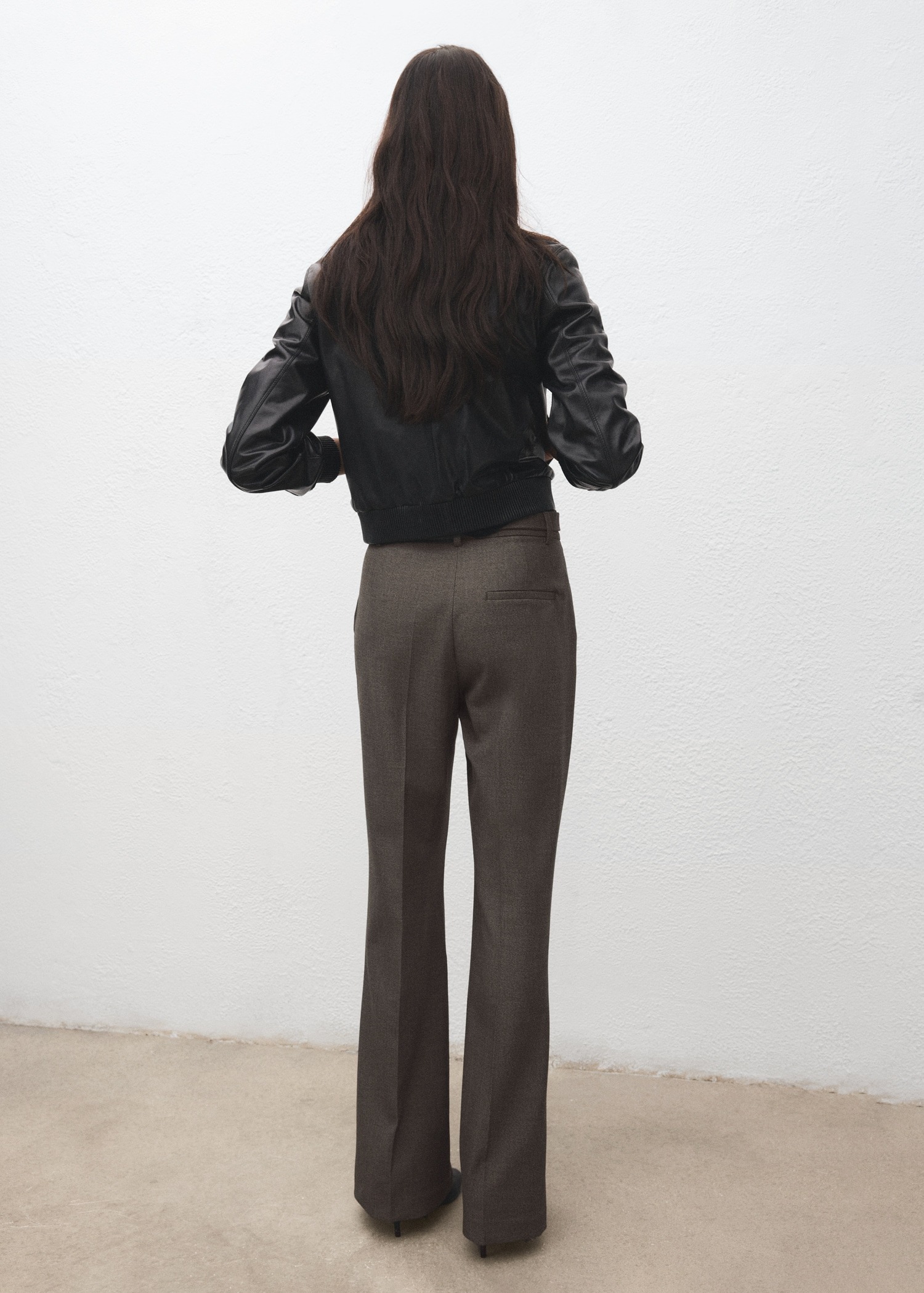 Pantallona straight-fit, Mango
