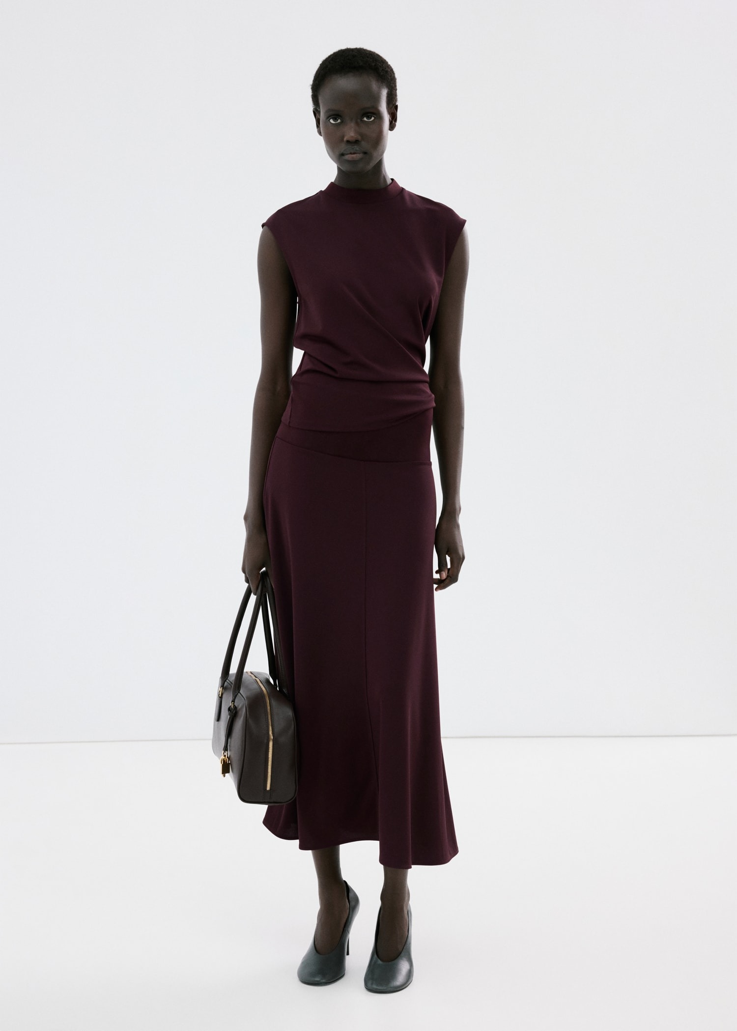 Bluzë me mëngë të shkurtra, Mango - S, Vishnje