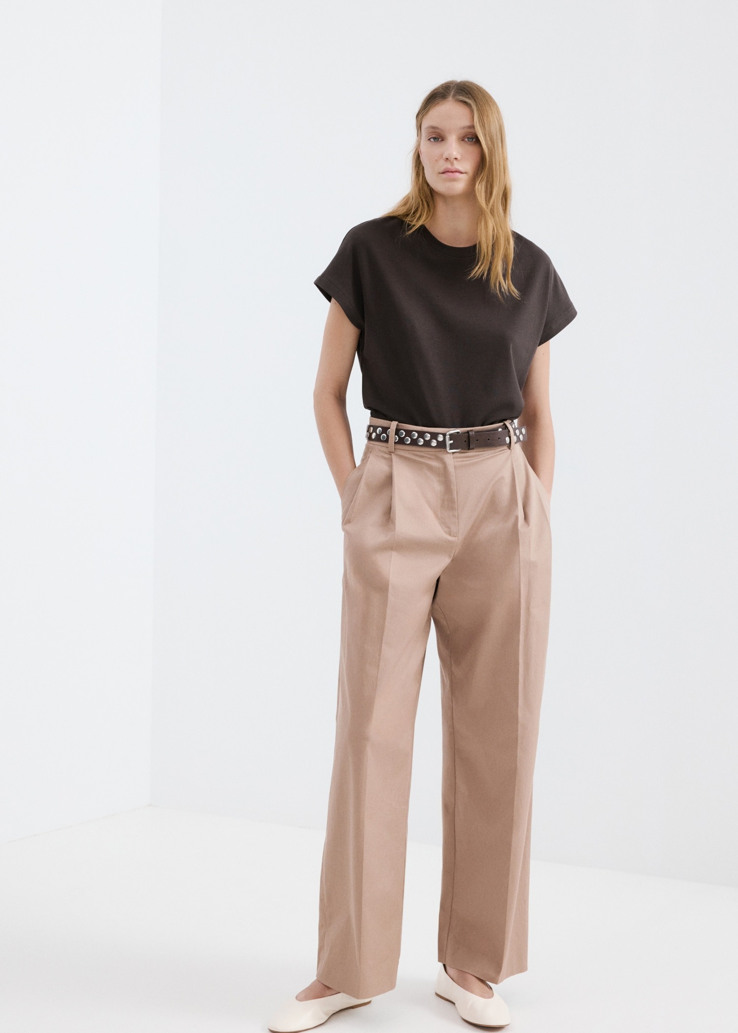 T-shirt pambuku, Mango - M, Bojëkafe