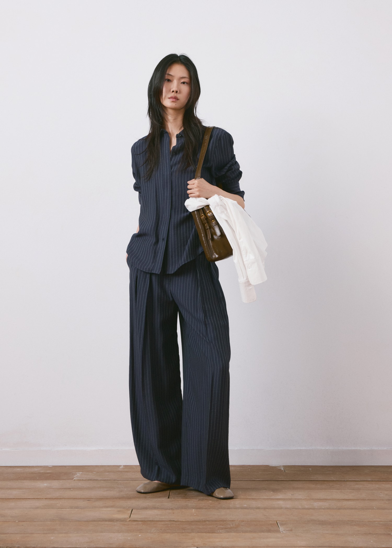 Këmishë me printe, Mango - M, Blu