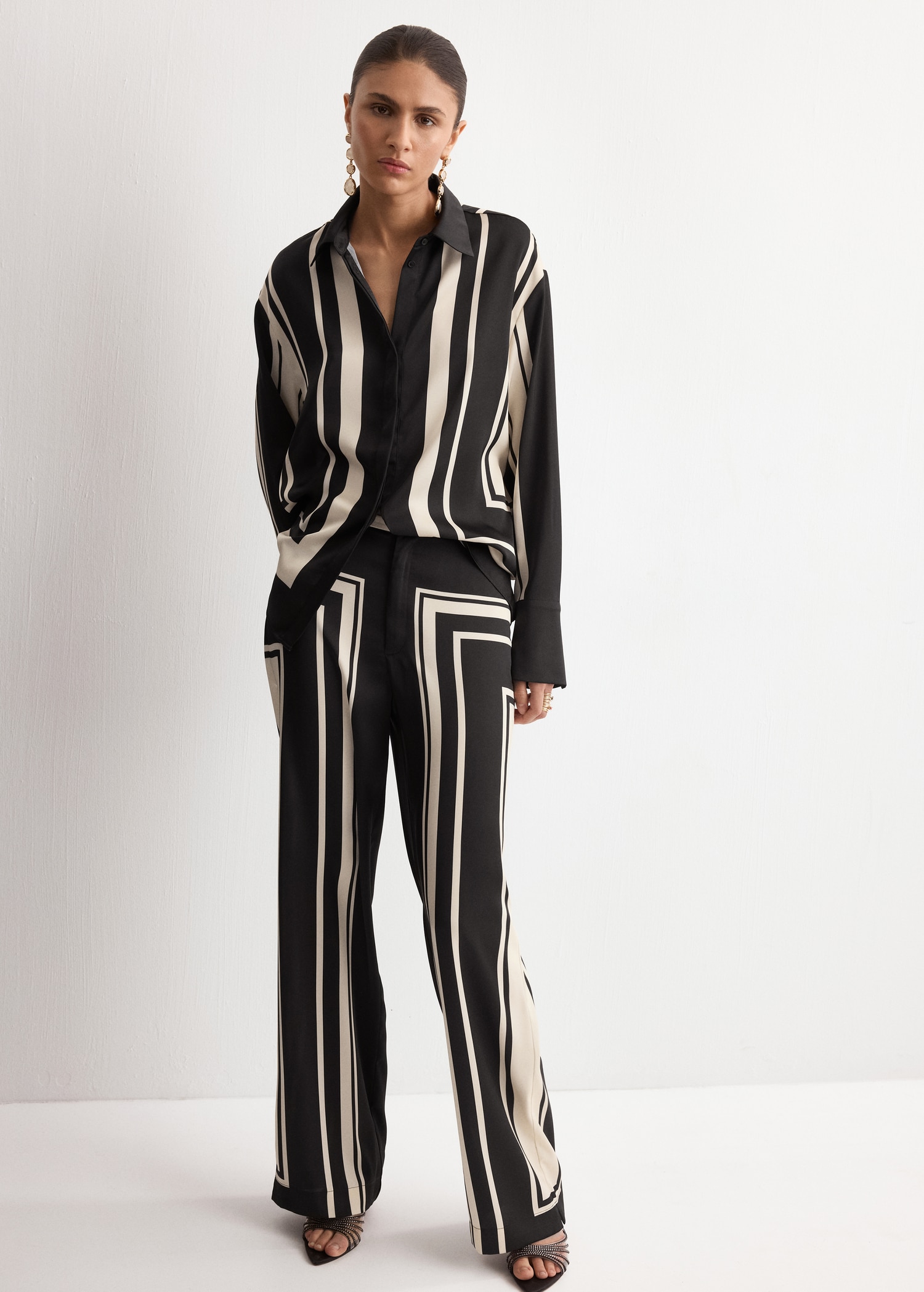 Pantallona të gjata, Mango - L, E zezë