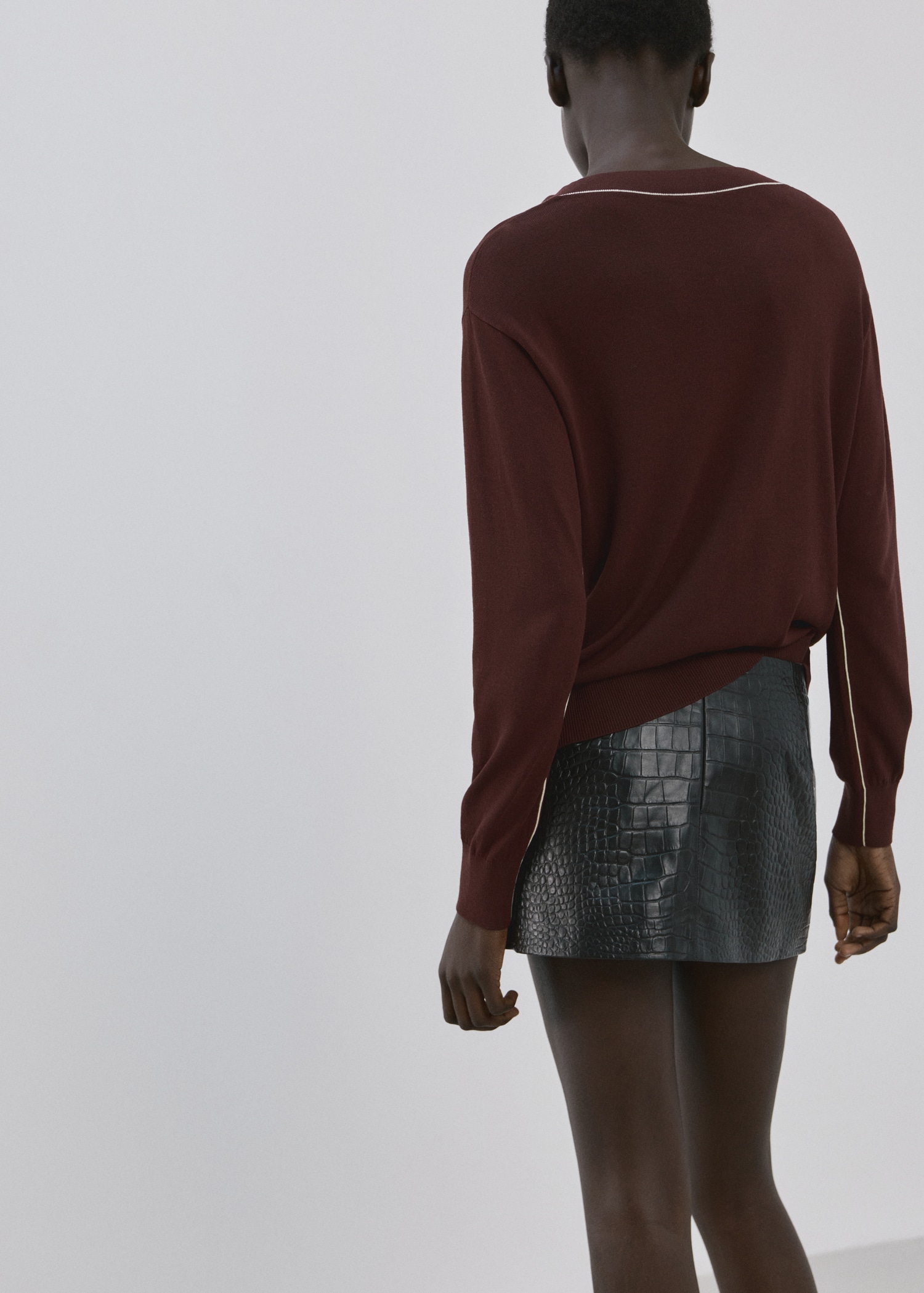 Pulovër me mëngë të gjata, Mango