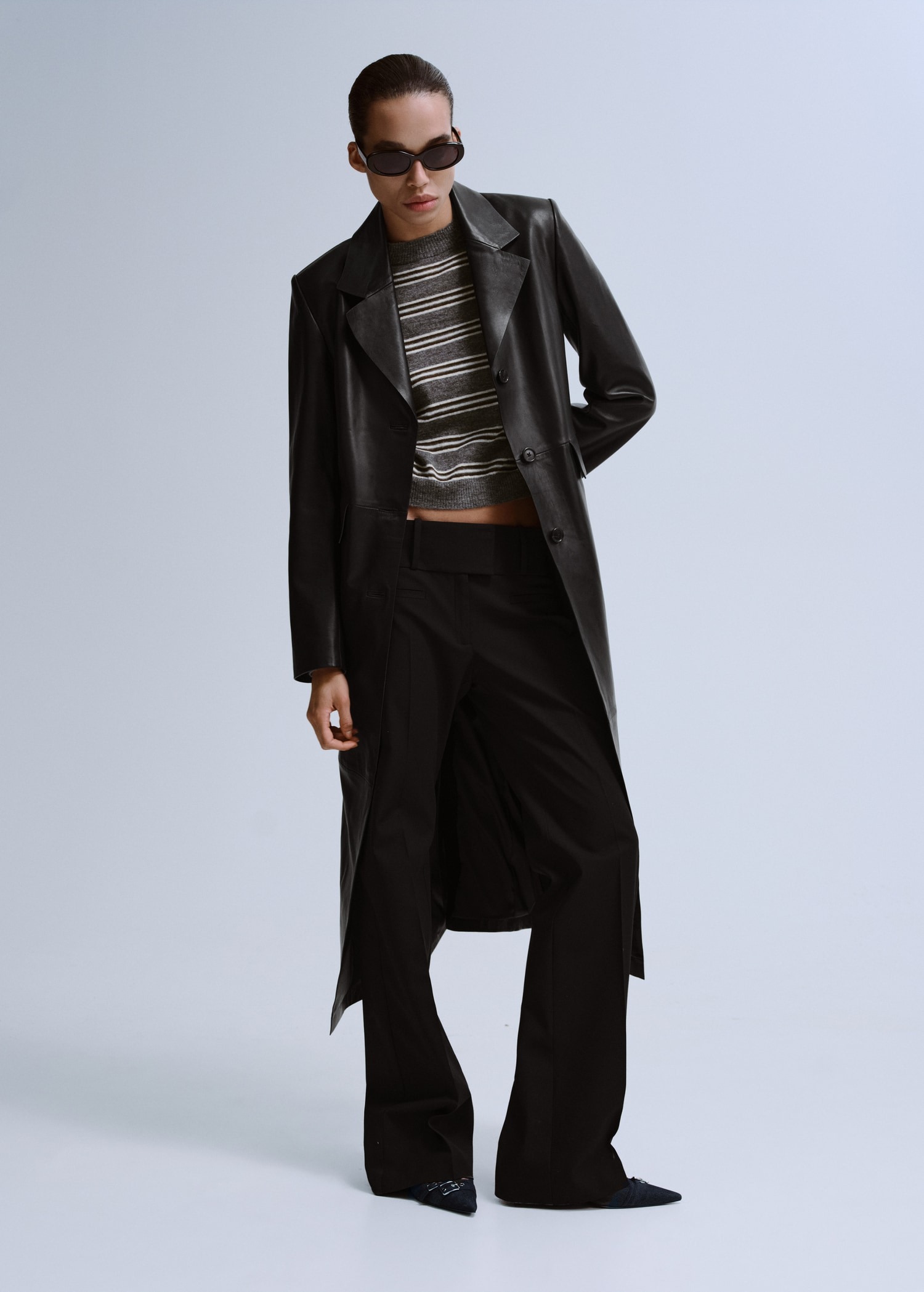 Pulovër me thurje, Mango - XS, Gri