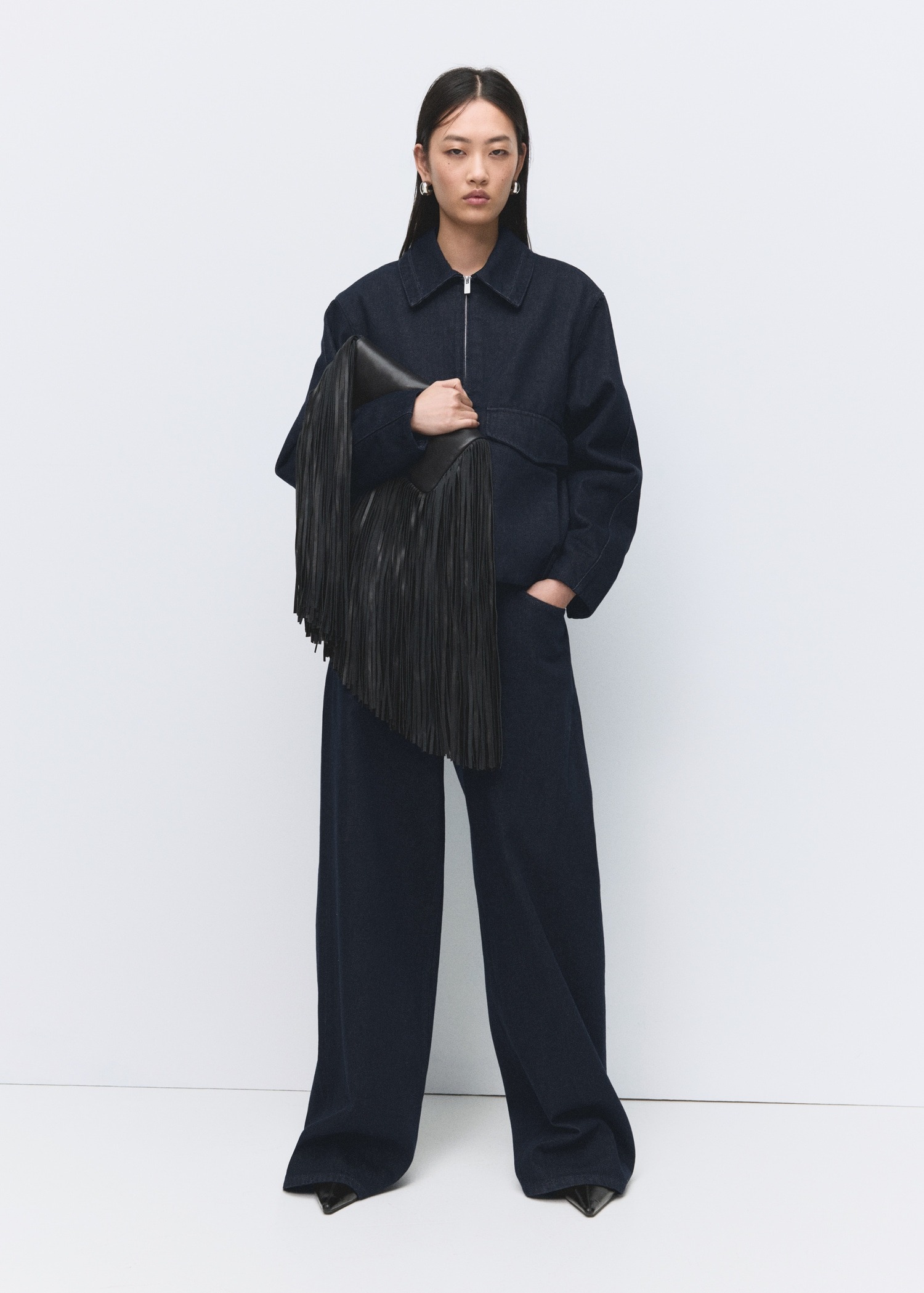 Xhinse të gjata, Mango - 36, Blu