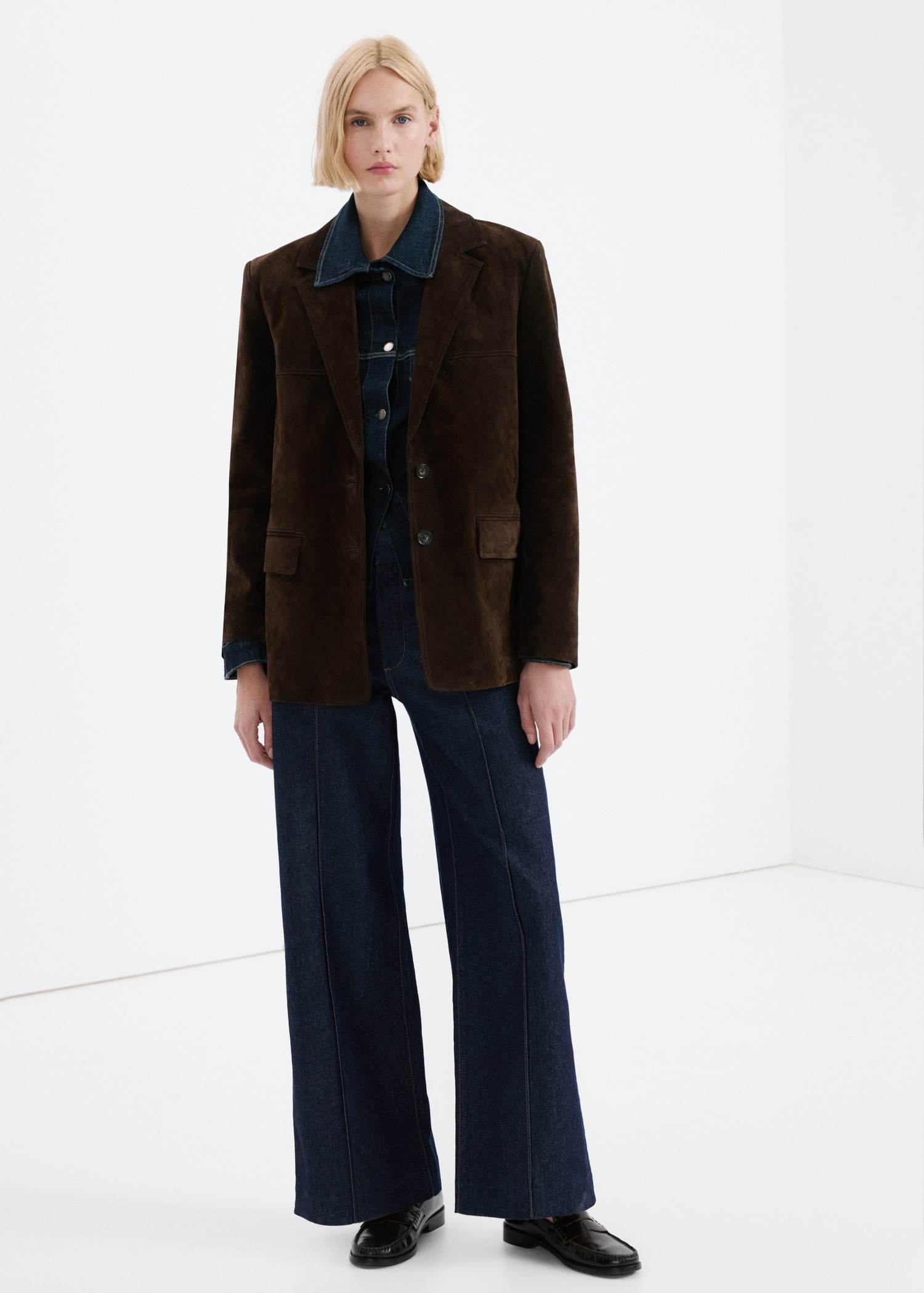 Xhinse wide-leg, Mango - 34, Blu