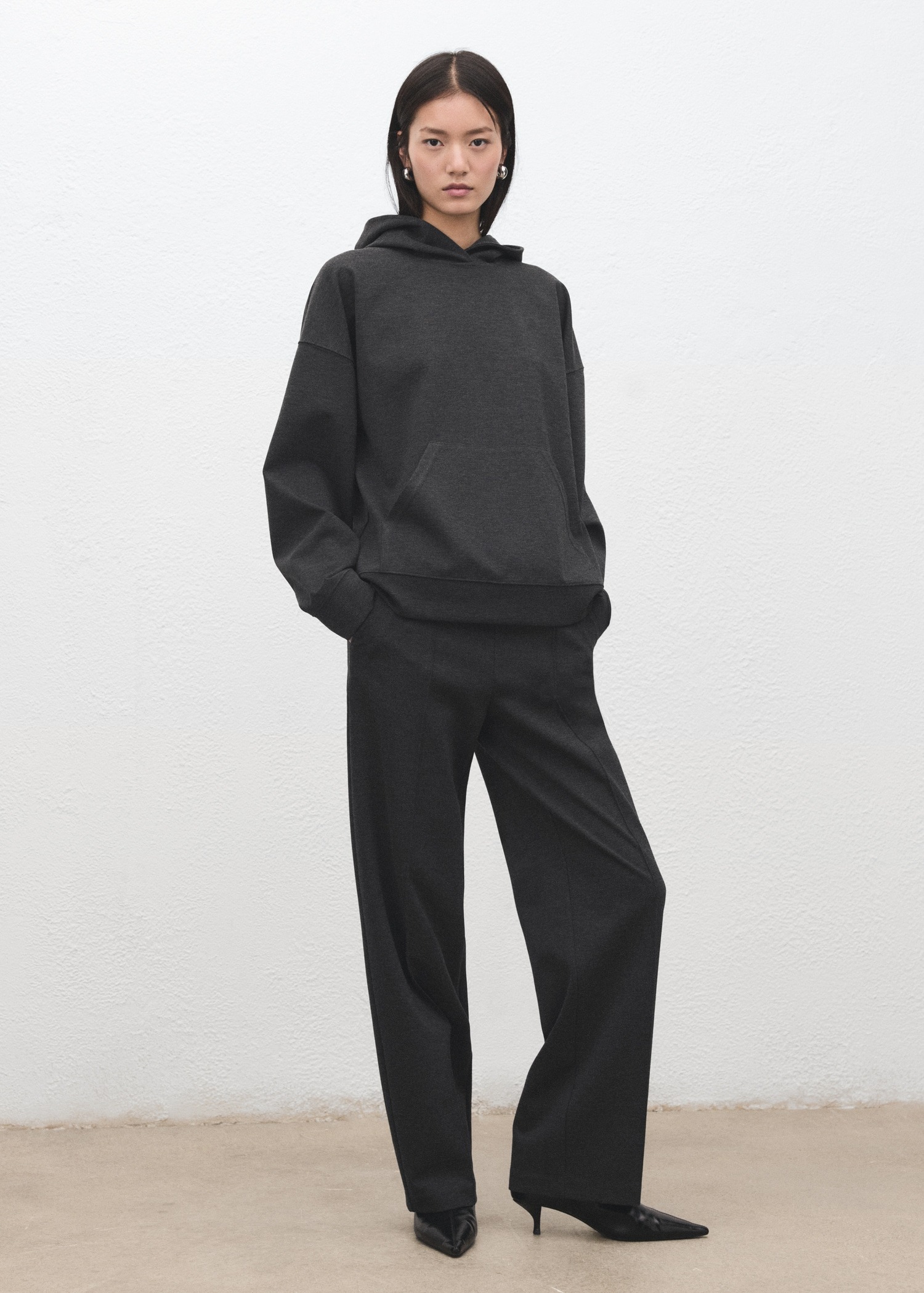 Pantallona të thurura, Mango - S, Gri