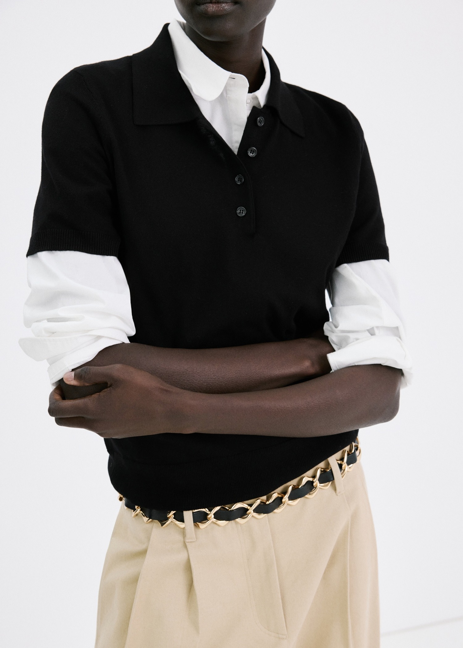 Bluzë me jakë Polo, Mango