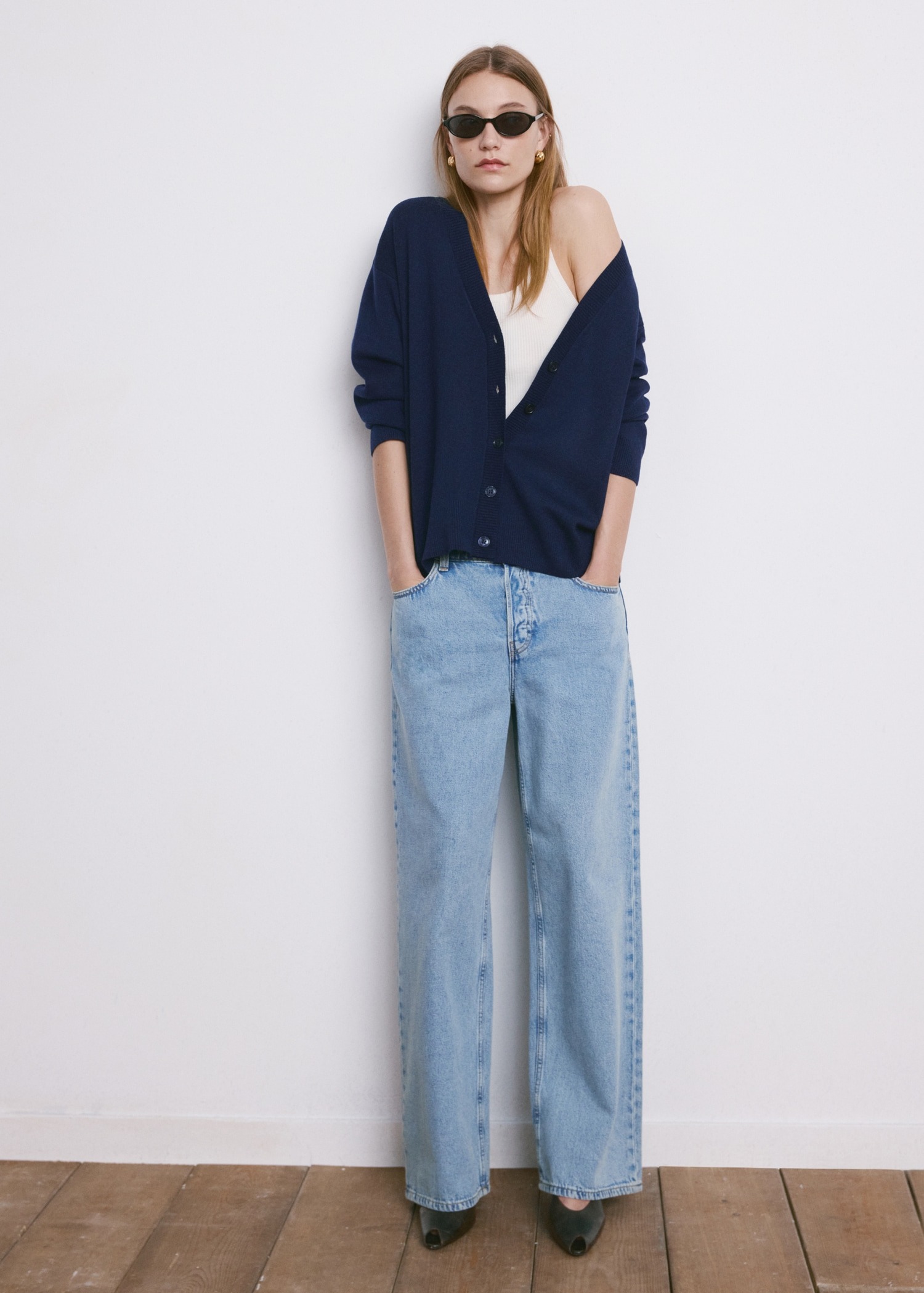 Kardigan, Mango - XS, Blu