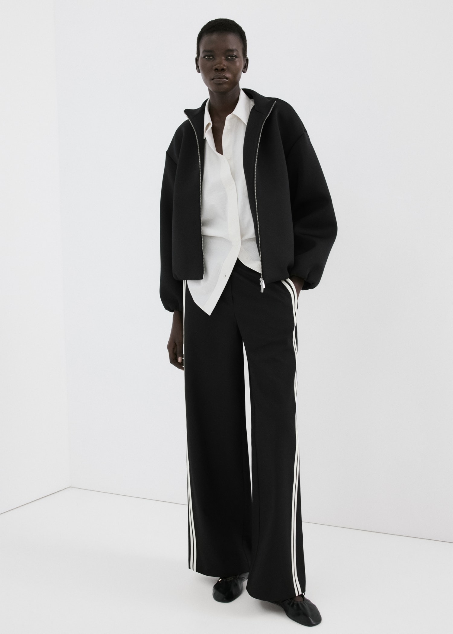 Pantallona të gjata, Mango - XS, E zezë