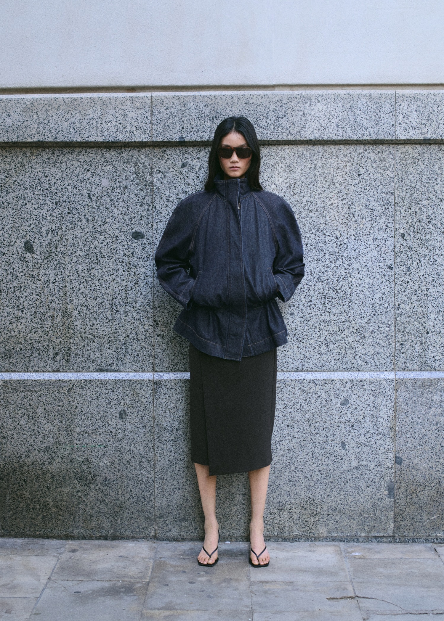 Xhaketë xhins, Mango - S, Blu