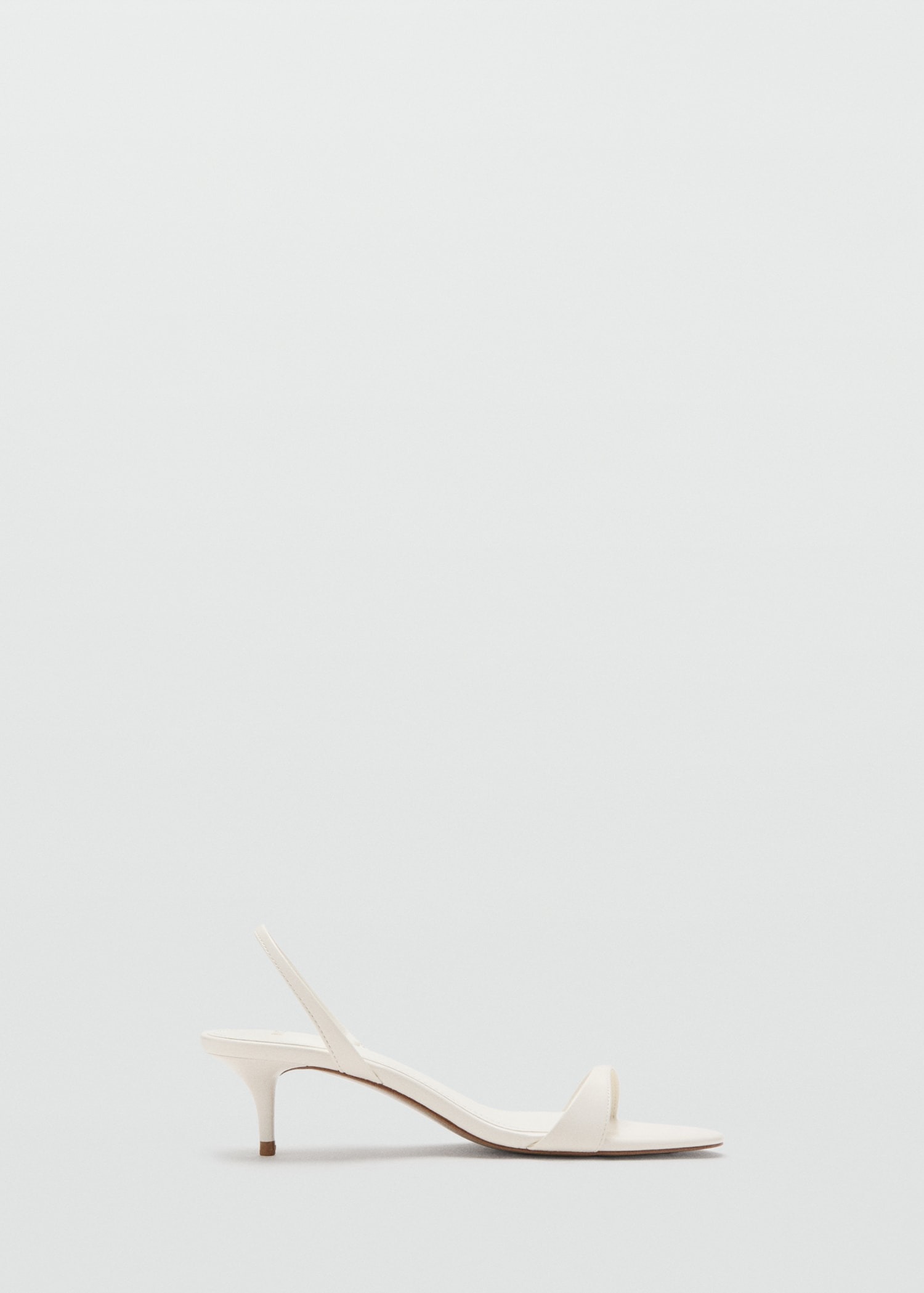 Sandale me takë, Mango - 35, E bardhë