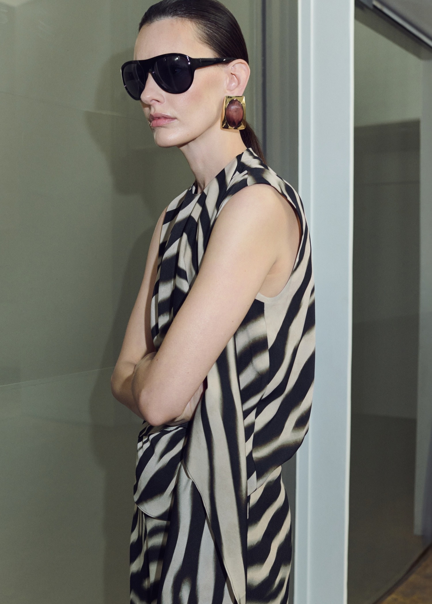 Bluzë me printe, Mango