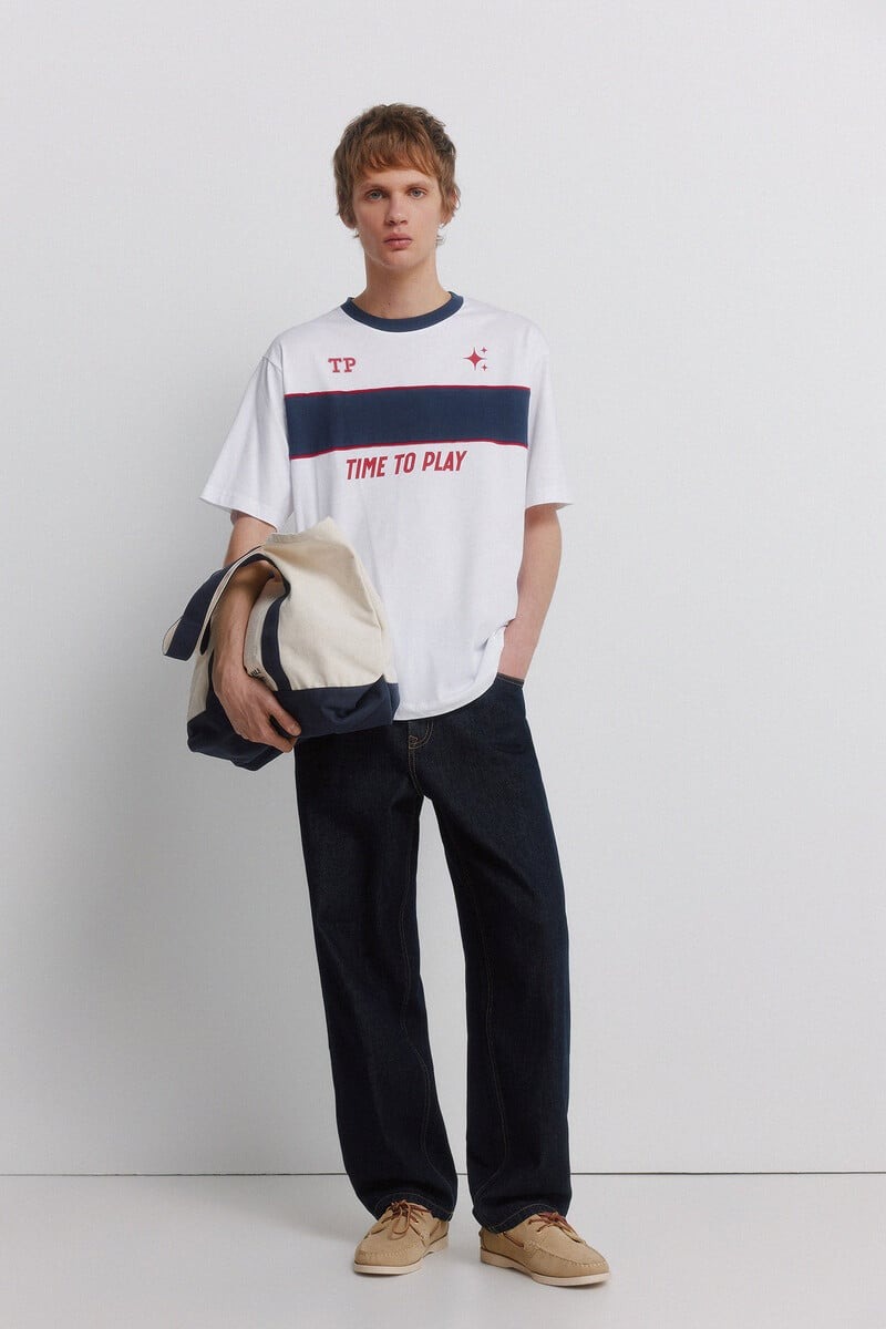 T-shirt pambuku, Springfield - L