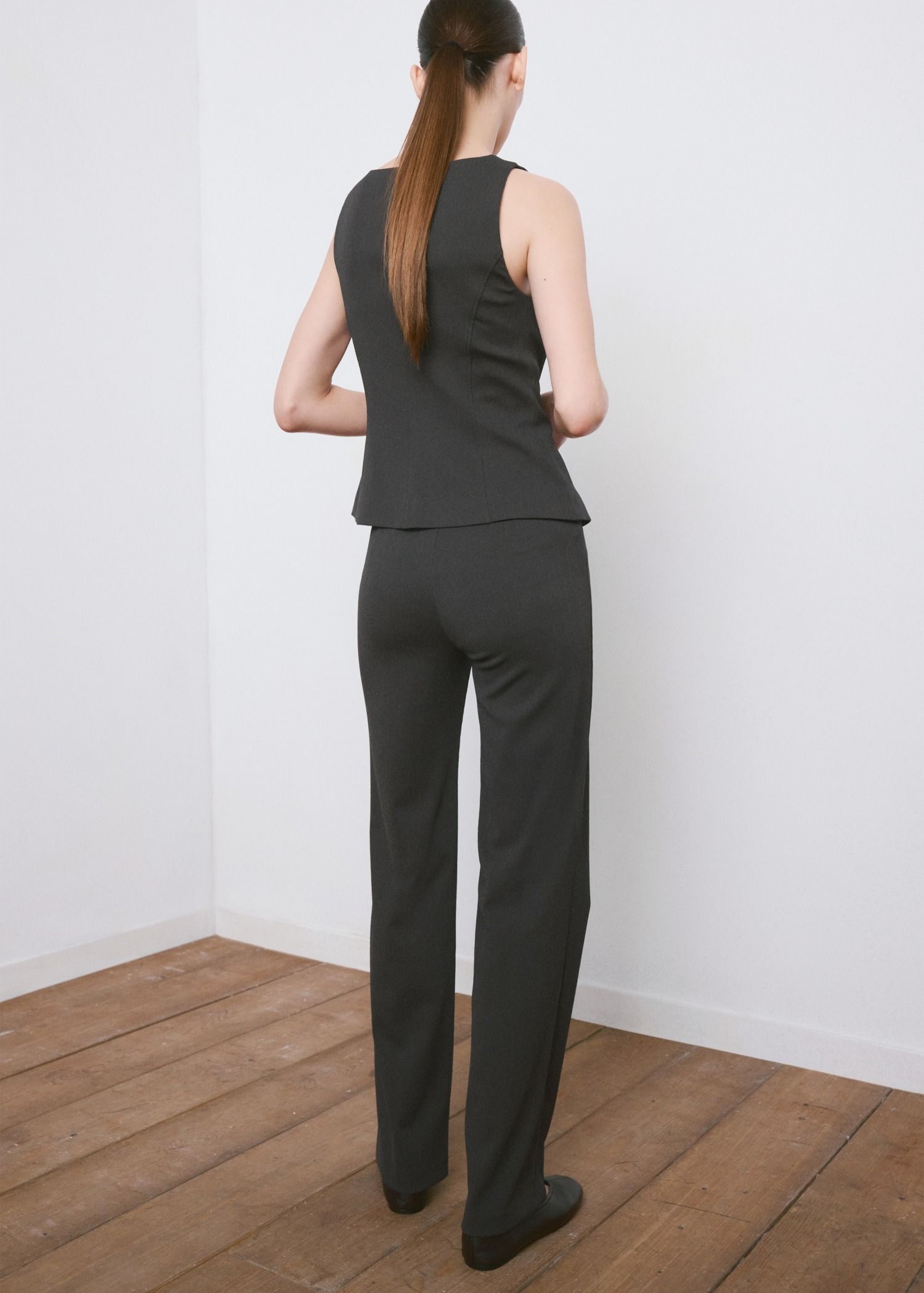 Pantallona straight-fit, Mango