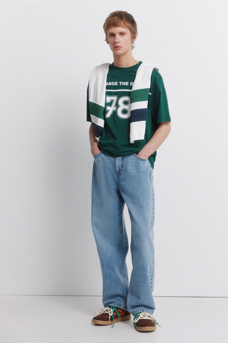 T-shirt pambuku, Springfield - M