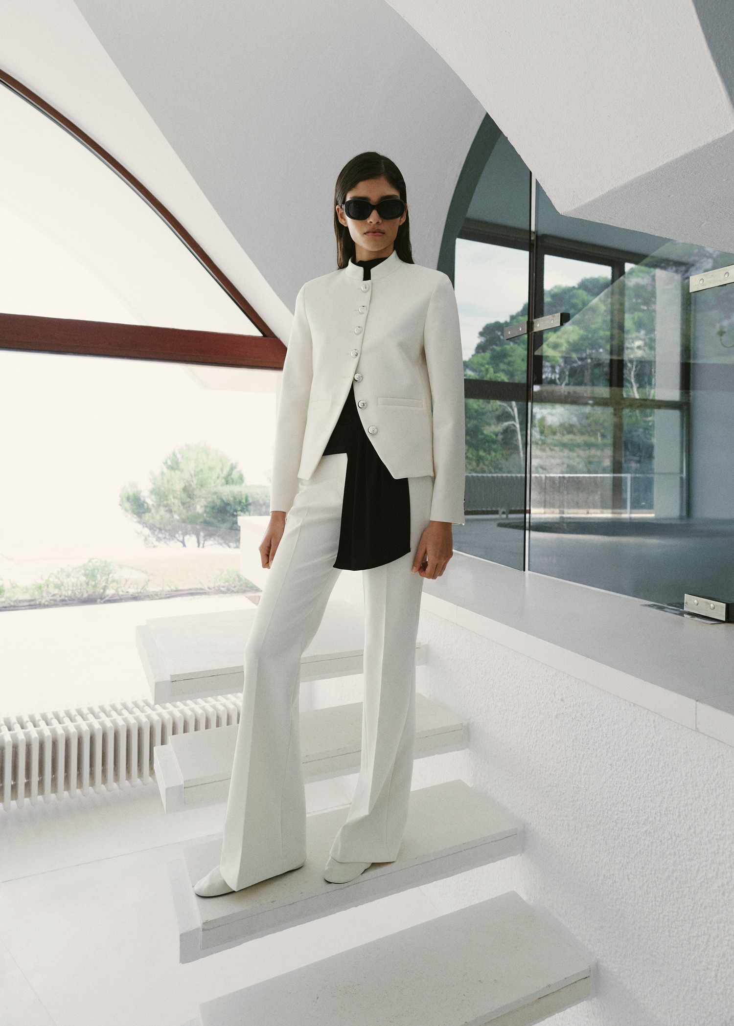 Pantallona të gjata, Mango - 36, E bardhë