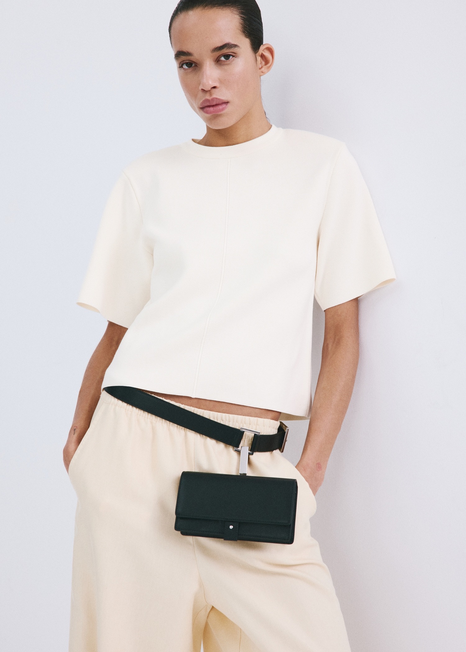 T-shirt, Mango - XS, E bardhë