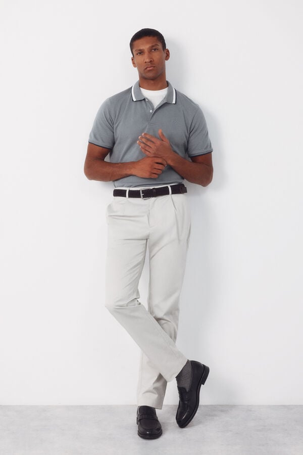 Polo për meshkuj, Cortefiel - M, Gri