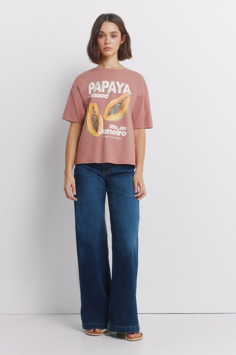 T-shirt pambuku, Springfield - L