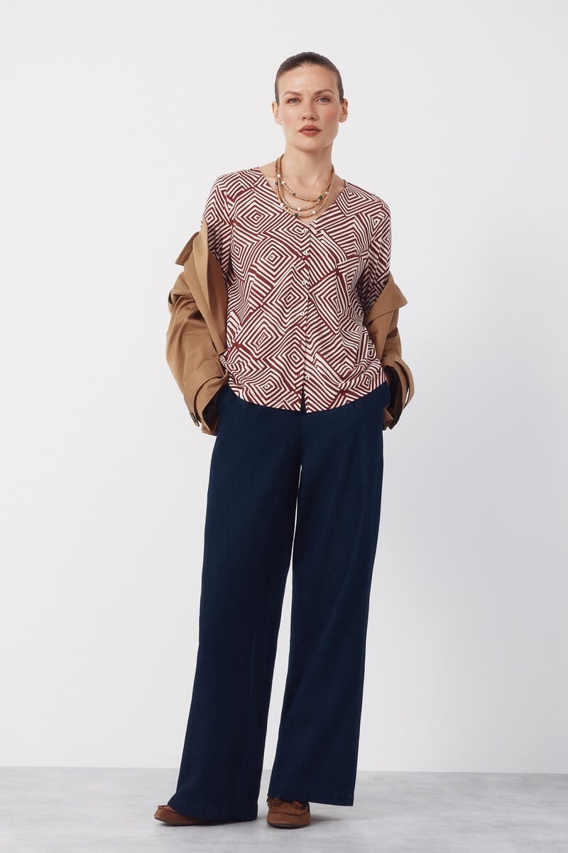 Bluzë me mëngë të gjata, Cortefiel - L